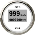 Vitezometru GPS Digital KUS 52mm, Alb