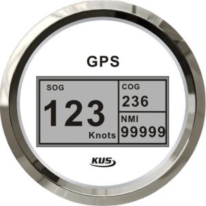 Vitezometru GPS Digital KUS 85mm, Alb