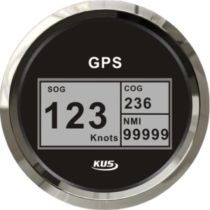 Vitezometru GPS Digital KUS 85mm, Negru