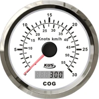 Vitezometru GPS KUS 0-30 Noduri, 85mm, Alb
