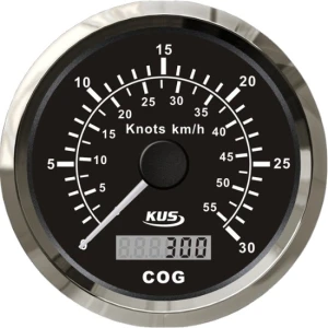 Vitezometru GPS KUS 0-30 Noduri, 85mm, Negru