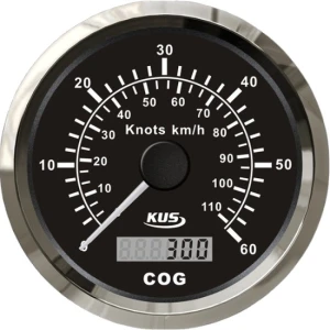 Vitezometru GPS KUS 0-60 Noduri, 85mm, Negru