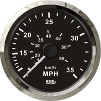 Vitezometru Mecanic Kus Cu Tub Pitot, Negru, 0-35mph/60km/h, 12/24v, 85mm