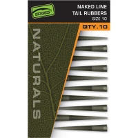 Conuri FOX Edges Naturals Naked Line Tail Rubbers Nr.10, 10buc/pac