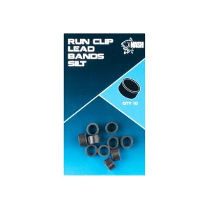 Nash Run Clip Lead Band, Black, 10buc/plic