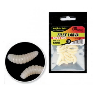 Larve Arificiale Filfishing Filex Super Soft Ff11, Natur, 20mm, 15buc/pac
