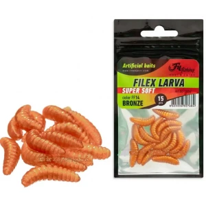 Larve Arificiale Filfishing Filex Super Soft Ff14 Bronze, 20mm, 15buc/pac