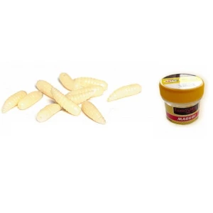 Lucky John Pro Series Maggot 1.2cm Glow White (glow)  30 Buc/borcan