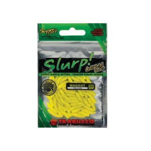 Vierme Trabucco Artificial Slurp Bait Maggot Galben