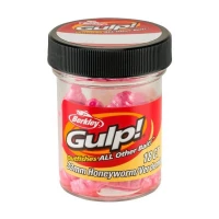Viermi Artificiali Berkley Gulp! Alive Honey Worm Original Scent Bubblegum 18buc/borcan