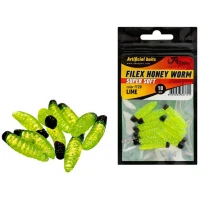 Viermi Artificiali Filfishing Filex Honey Worm, FF20 Lime, 2.5cm, 10buc/pac