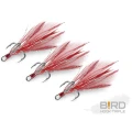 Ancora Delphin B!RD Hook TRIPLE, Pene Rosii, Nr.6, 3buc/pac