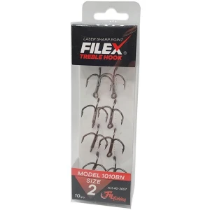 Ancora Tripla Filfishing Black Nickel 1001, Nr.2, 10buc/pac