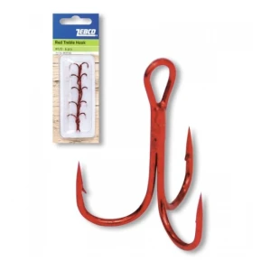 Ancora Zebco Topic Treble Hook Red Nr.1/0