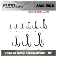 Ancore Fudo Treble Hooks (fdtr-uv) Nr.8 100buc