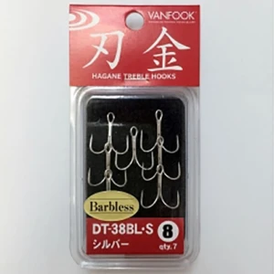 Ancore Vanfook Dt-38bl-s Barbless Treble Nr.10, 7buc/plic