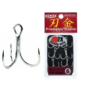 Ancore Vanfook Dt-54s Silver Short Arm Strong Treble Nr.4
