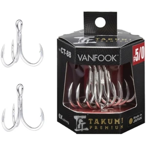 Ancore Vanfook Takumi Premium CT-88 Treble Nr.4/0, 4buc/pac Ancore Vanfook Takumi Premium CT-88 Treble Nr.4/0, 4buc/pac