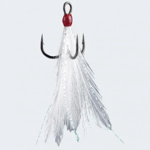 Teaser Bkk Ancora Cu Pene Naturale, Spear 21 Ss, White, Nr.4, 3buc/pac