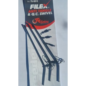 Tub Filex Anti Tangle Quick Change Swivel, 3x9cm, 3buc/plic