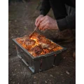 Gratar FOX Cookware Foldable BBQ Inox, 38x26x3cm