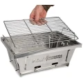 Gratar FOX Cookware Foldable BBQ Inox, 38x26x3cm
