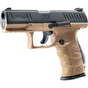 Pistol Umarex CO2 Airsoft Walther PPQ M2 T4E FDE CAL.43 8BB 5J Pistol Umarex CO2 Airsoft Walther PPQ M2 T4E FDE CAL.43 8BB 5J