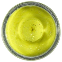 Pasta BERKLEY PowerBait Natural Glitter Trout Dough, Garlic, Yellow Glitter, 50g