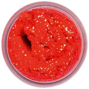 Pasta Berkley Powerbait Sinking Glitter Trout Dough, Salmon Egg Red Glitter, 50g