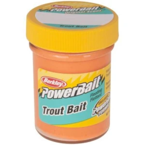 Pasta BERKLEY PowerBait Trout Bait, Fluorescent Orange, 50g