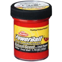 Pasta BERKLEY PowerBait Trout Dough Spices Floating, Chili Pepper, 50g