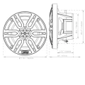 Boxe Marine DS18 MP6, 6.5", Alb, 180W, Set 2 buc Boxe Marine DS18 MP6, 6.5", Alb, 180W, Set 2 buc