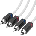 Cablu RCA Marin pentru Amplificator DS18 MOFCR-12FT, 2 Canale, 3.6m