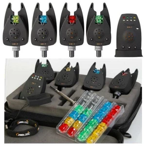 Set 4 Avertizori + Statie Radio Prologic Unit Bite Alarm