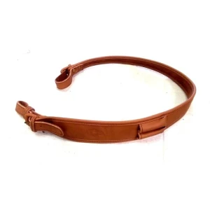 Curea Piele Carabina Luxory Maro 2 Posturi Nobil Hunt
