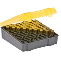 Cutie Munitie PLANO Handgun Ammo Case - .38 Special, Gri/Galben transparent, 100 cartuse