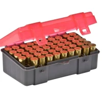Cutie Munitie PLANO Handgun Ammo Case - .41 Magnum, Gri/Roz transparent, 50 cartuse