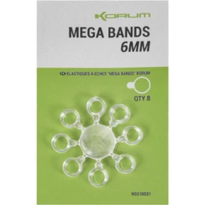 Inele Siliconice Korum Mega Bands, 6mm, 6buc/pac