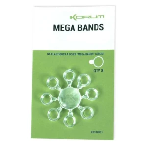 Inele Siliconice Korum Mega Bands 8mm, 8buc/pac
