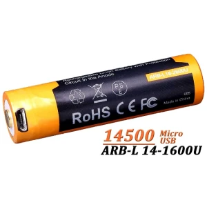 Acumulator Cu Micro-usb Fenix 14500 - 1600mah  Arb-l 14-1600u
