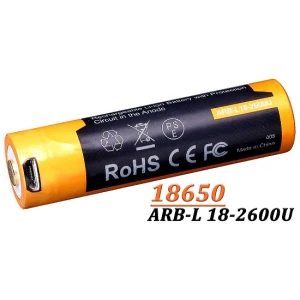 Acumulator Cu Micro-usb Fenix 18650 - 2600mah- Arb-l 18-2600u