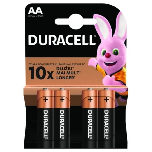 Baterii alcaline Duracell Basic AAK4 LR06 4 buc  Baterii alcaline Duracell Basic AAK4 LR06 4 buc