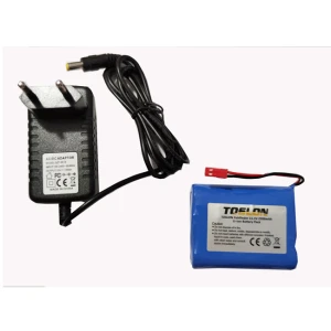 Pachet Acumulator Liion Toslon Si Incarcator Pentru Ecranele Sonarelor Toslon