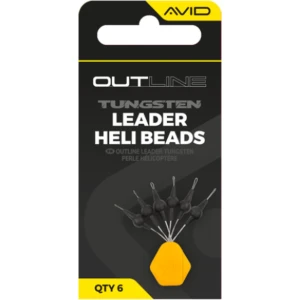 Bile Avid Outline Tungsten Leader Heli Beads, 6buc/pac