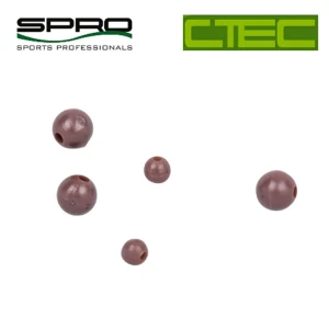 Bilute Antisoc Spro C-tec Rubber Beads, Brown, 20buc/plic