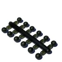 Bilute Cauciuc Pentru Montura Leadcore Helicopter Claumar Shocker Beads Kaki 6mm 12Buc