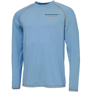 Bluza Savage Gear Aqua Uv Long Sleeve Tee Bonnie Blue Marime Xxl