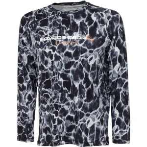 Bluza Savage Gear Night Uv Black Waterprint Mar.l