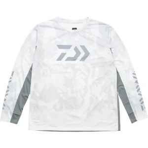 Bluza UV DAIWA 21st LS Shirt 3012E, Camo White, Marime L Bluza UV DAIWA 21st LS Shirt 3012E, Camo White, Marime L