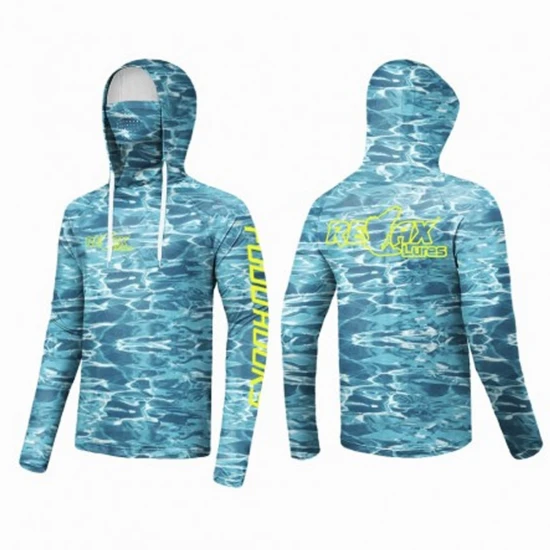 Bluza Uv Relax Blue Wave Upf 50+, Marime 2xl